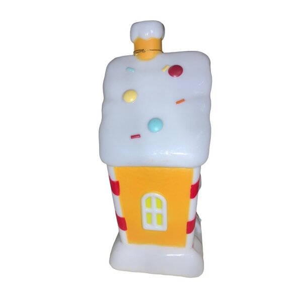 Holiday Time Lighted Gingerbread House  Table Top Blow Mold Christmas Decor - Picture 5 of 12